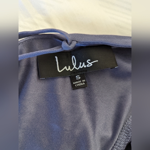 Slate blue Lulu's dress. Size sma. - Picture 4 of 4